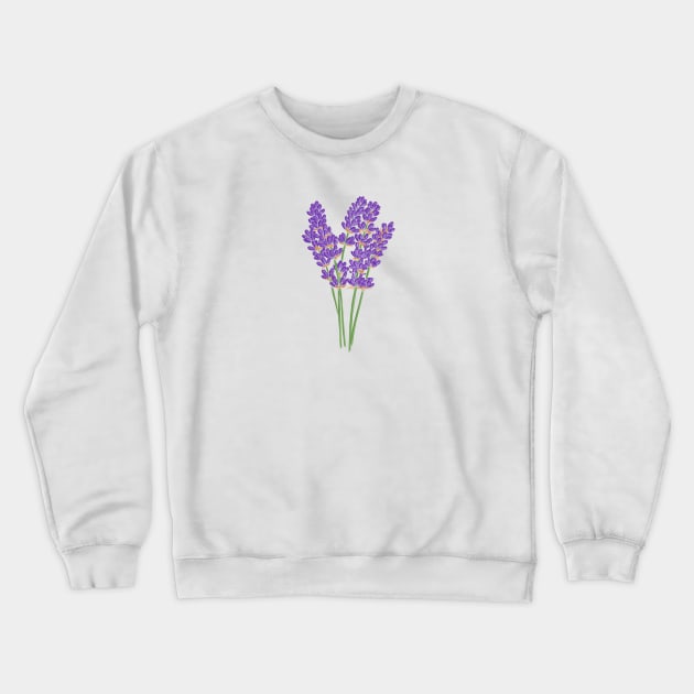 lavender Crewneck Sweatshirt by Kuchinska design